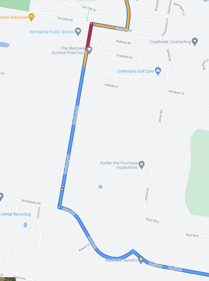 136 Diversion For James Rd5th Jan 2022 To 31st Jan 2022