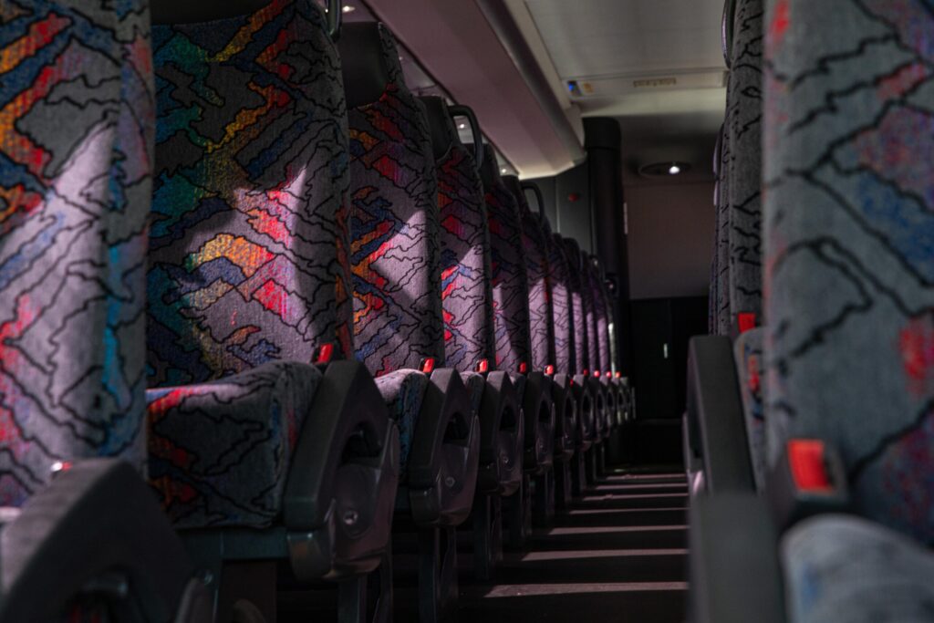 CDC Charter bus seats